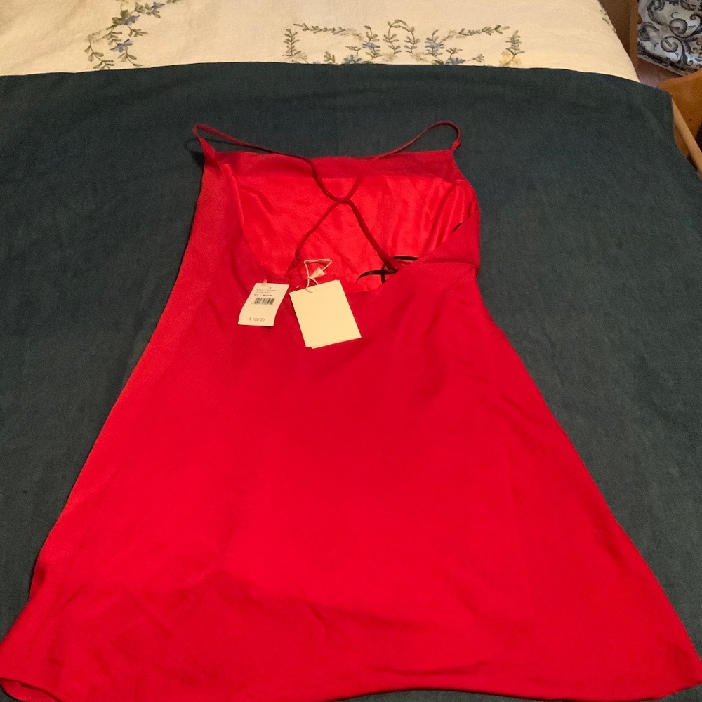 Bright Red slip dress